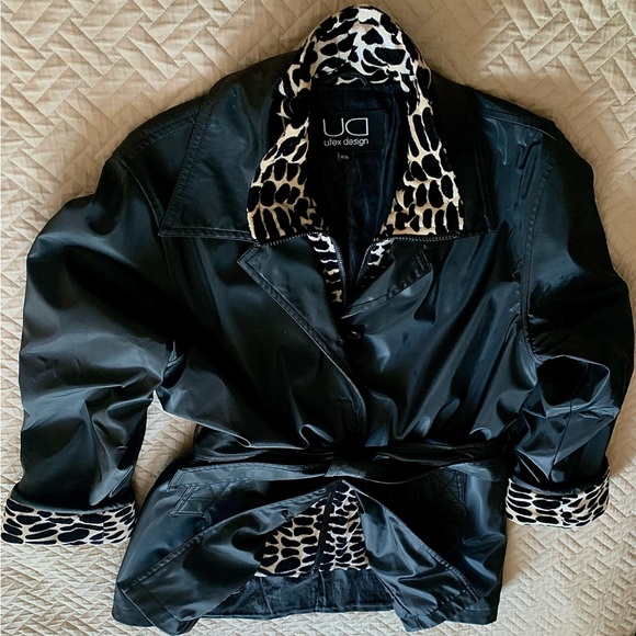 UTEX Design Lined Black Coat - Picture 6 of 11